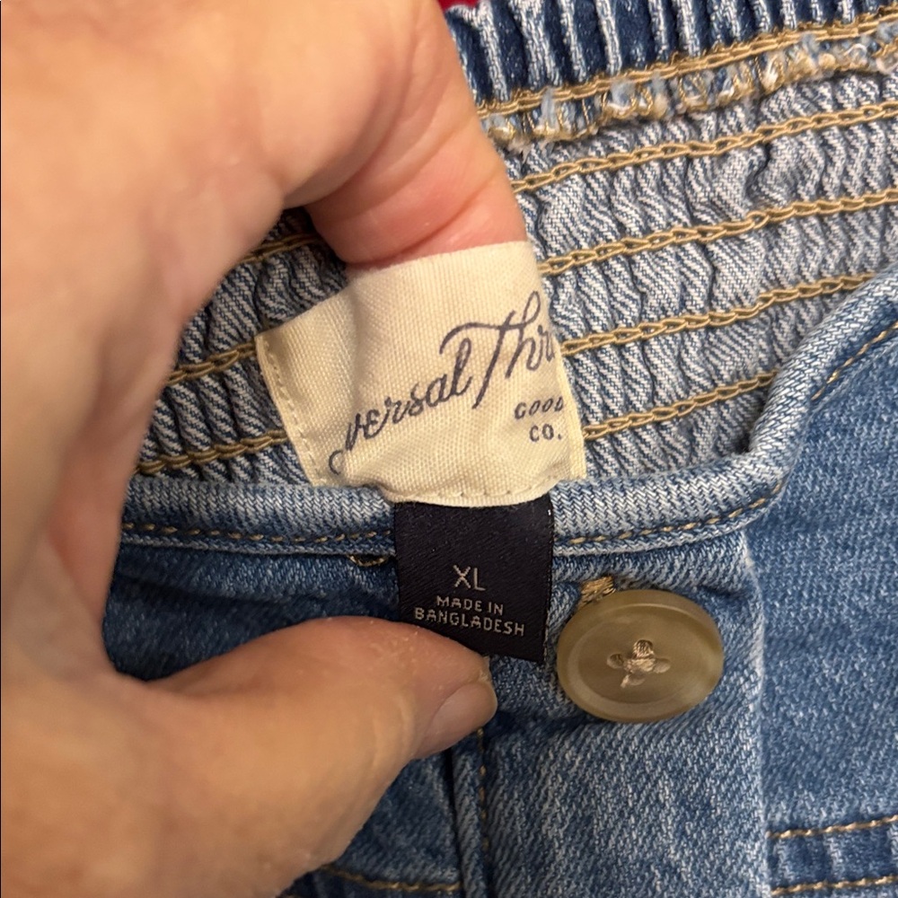 Universal Thread Blue Button-Front Midi Dress - image 8